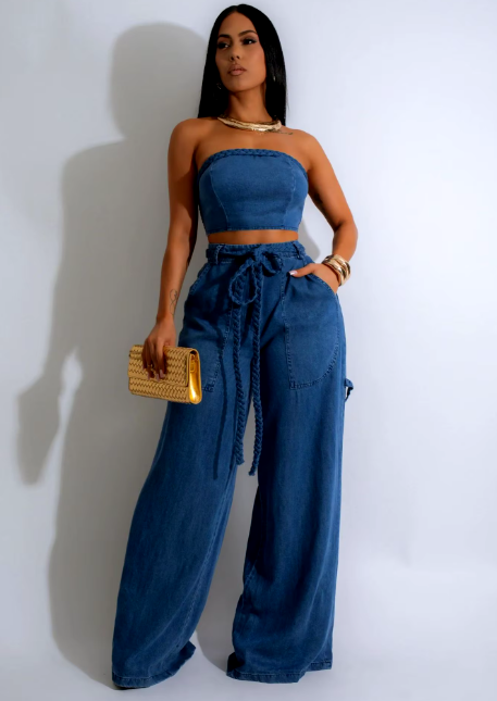 Two Piece Denim Set